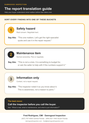 The report translation guide preview for real estate agents